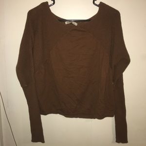 Brown Knit Long Sleeve
